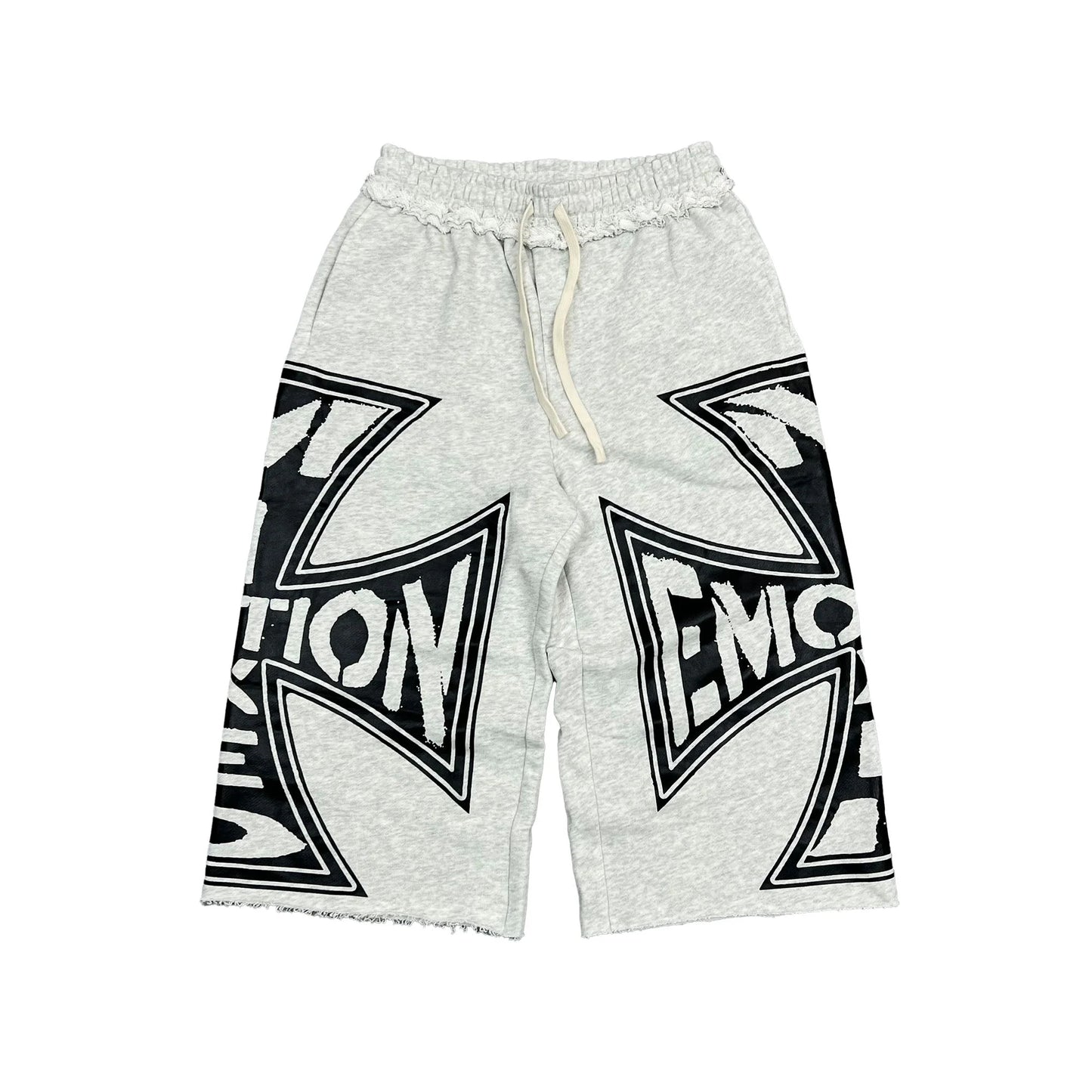 Mixed Emotion Brand Classic Grey 3/4 Shorts