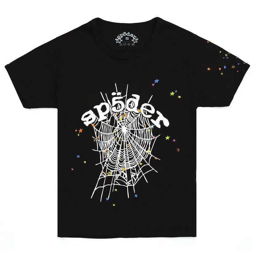 Black OG WEB V2 Baby Tee Sp5der