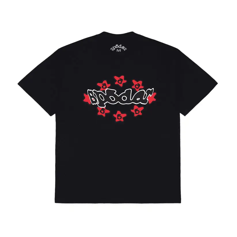 Black Warped Sp5der Tee