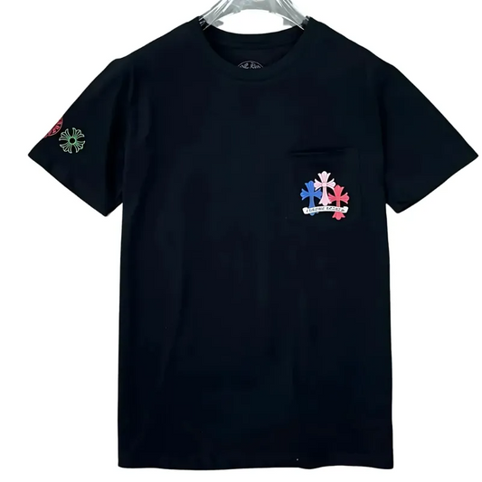 Phantom Cross Letter Flower Arm Shirt