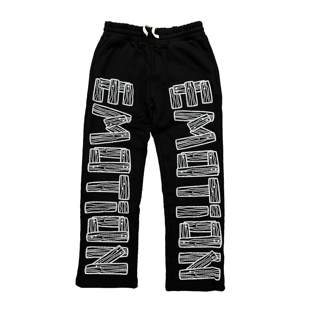 Mixed Emotion Brand Black Sweatpants