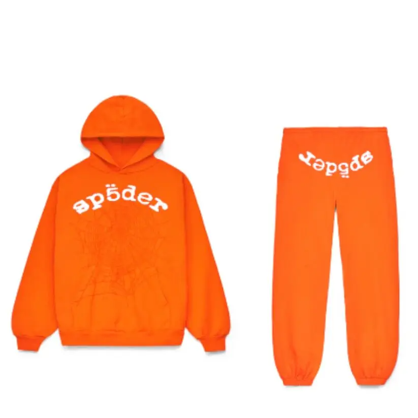 Sp5der Orange Web V2 Tracksuit