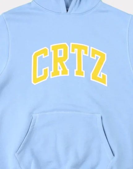 Sweat à capuche Corteiz Dropout bleu bébé