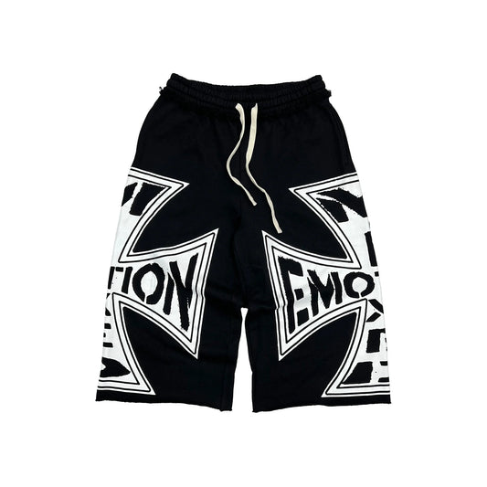 Mixed Emotion Brand Classic Black  Shorts