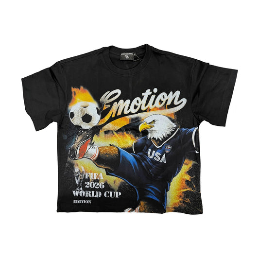 Mixed Emotion Brand World Cup Black Shirt
