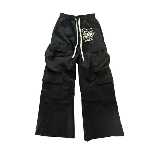 Mixed Emotion Brand Baggy ME Black Sweatpants