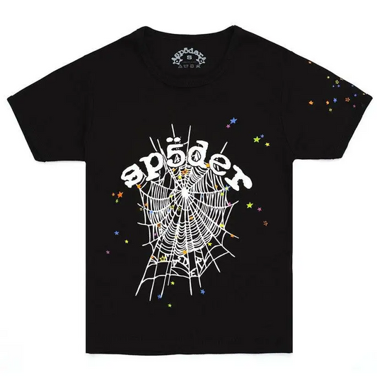 Black OG WEB V2 Baby Tee Sp5der