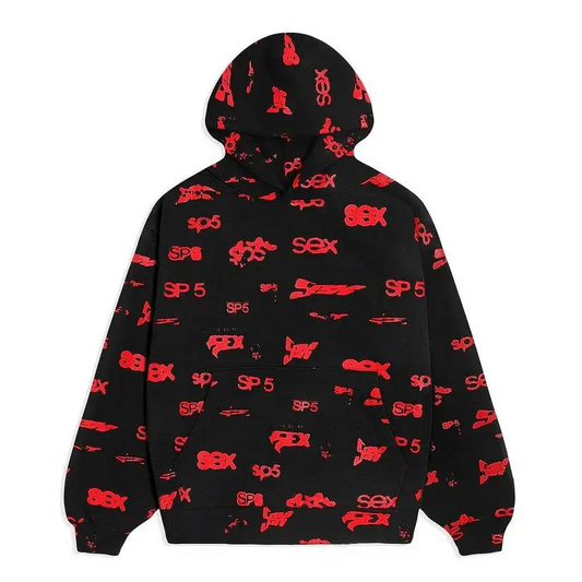 Black Sex Aop Hoodie