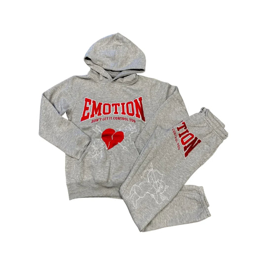 Mixed Emotion Grey Cupid Tracksuit