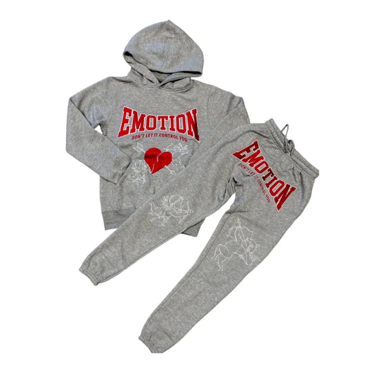 Mixed Emotion Grey Cupid Tracksuit