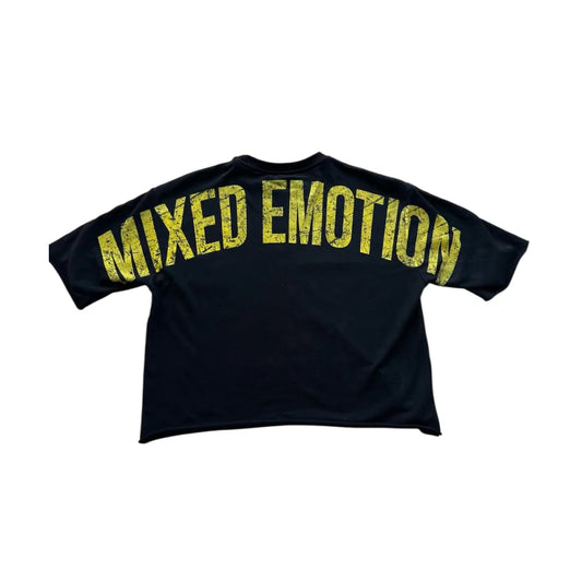 Mixed Emotion Brand Eye Graphic black  Shirt