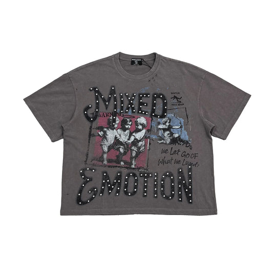 Mixed Emotion Brand Grey Friends Shirt