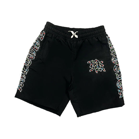 Mixed Emotion Brand Grey Skull Shorts