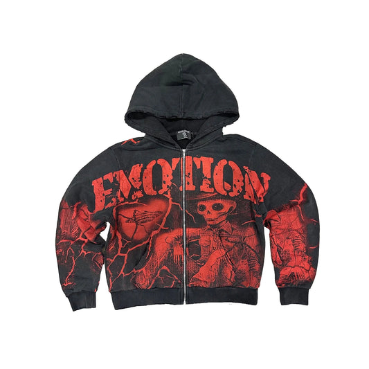 Mixed Emotion Brand skeleton  red Hoodie