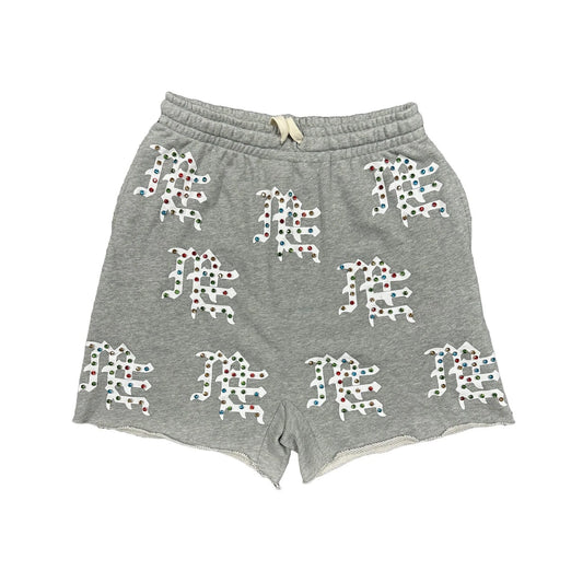Mixed Emotion Brand Grey Me Logo Shorts