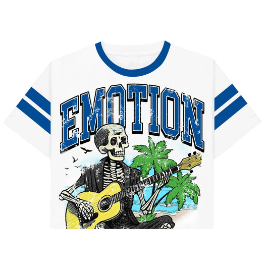 Mixed Emotion Brand Guitar white Shirt