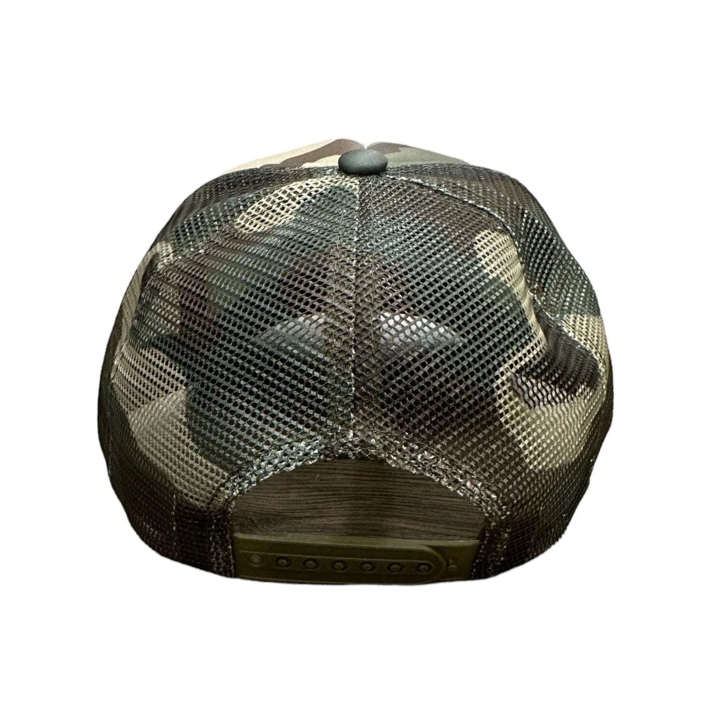 Mixed Emotion Brand Camo Trucker Hat