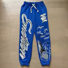 Mixed Emotion Brand Graffiti Blue Tracksuit