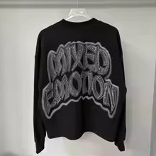Mixed Emotion Brand Waffle Base black Shirt
