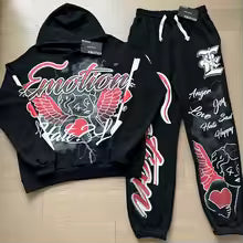 Mixed Emotion Brand  Black Tracksuit
