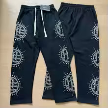 Mixed Emotion Brand Rhinestone Bluish black Tracksuit
