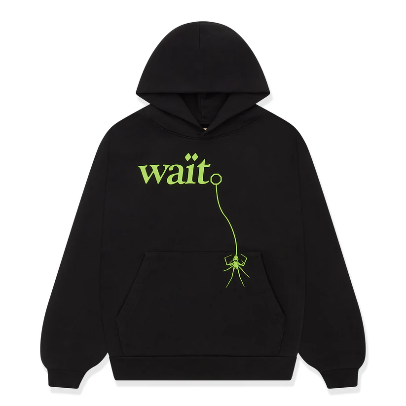 Sp5der Black Wait Hoodie