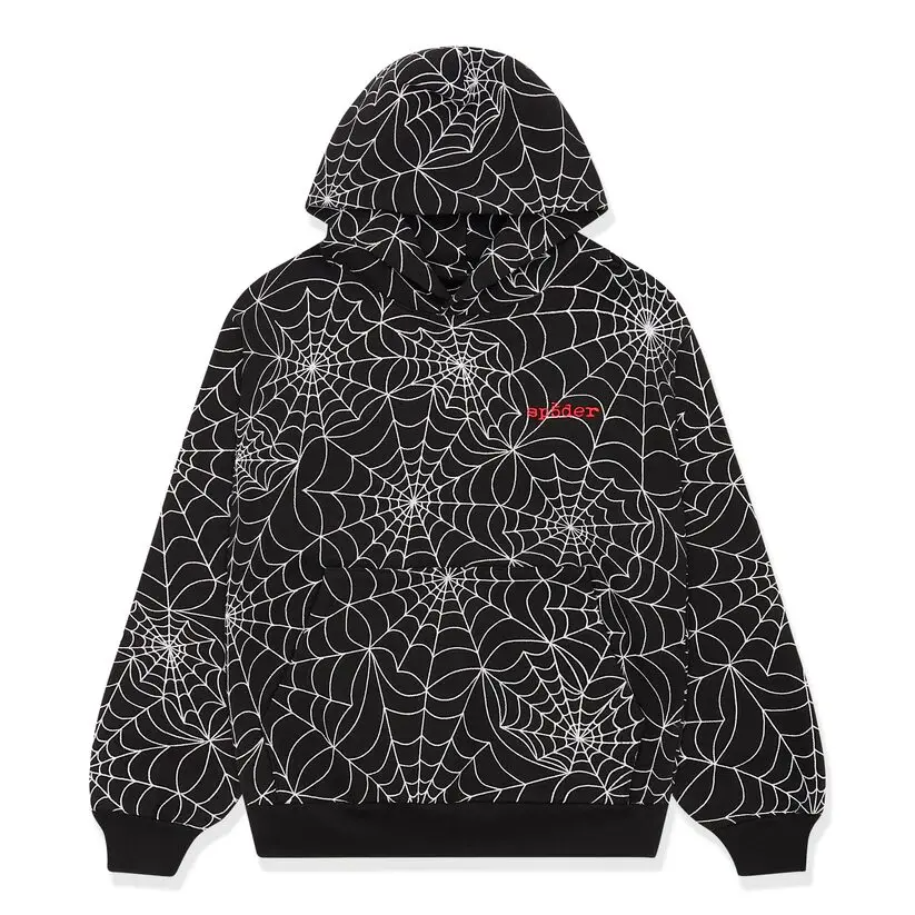 Sp5der Embroidered Aop Hoodie