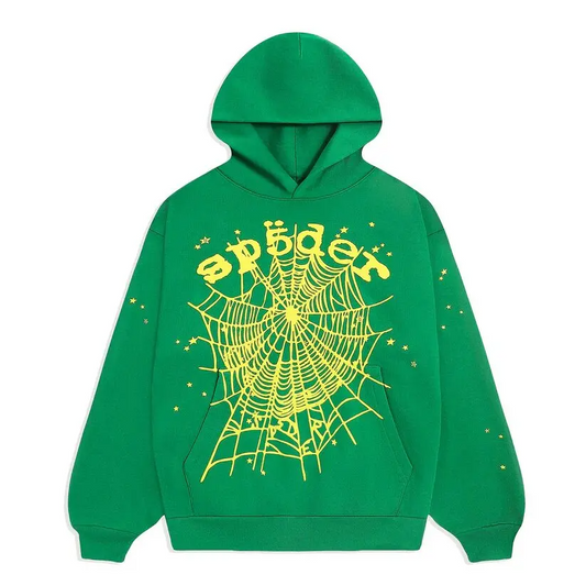 Sp5der Green Star Web V2 Hoodie