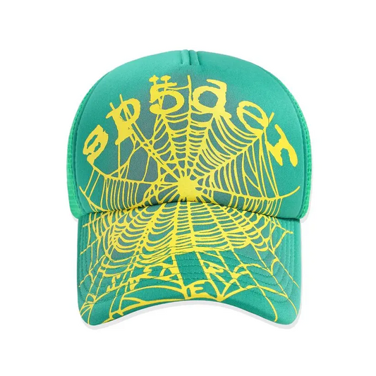 Sp5der Green Web Trucker Hat