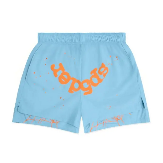 Sp5der Light Blue Double Layer Short