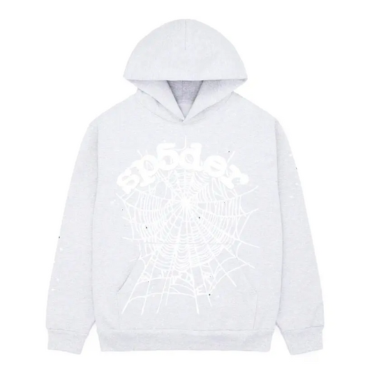Sp5der OG Web Heather Grey Hoodie