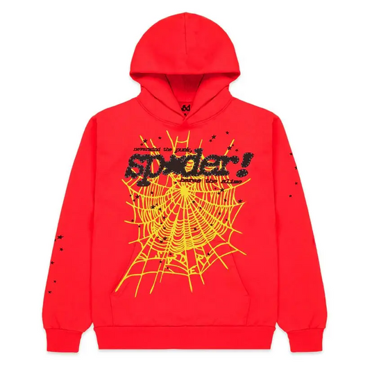 Sp5der Red Punk V2 Hoodie