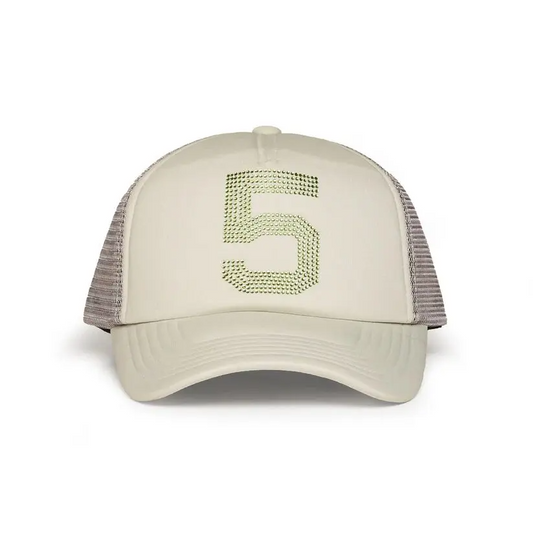 Sp5der Slate Grey Rhinestone 5 Trucker Hat
