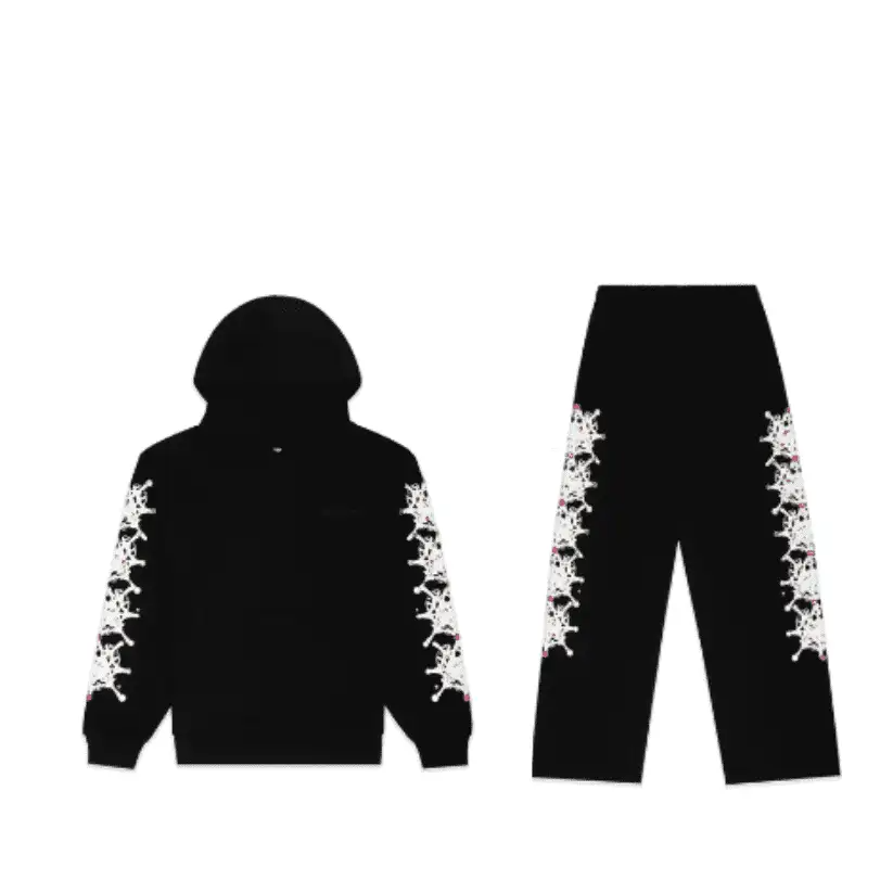 Sp5der Black Stone Tracksuit