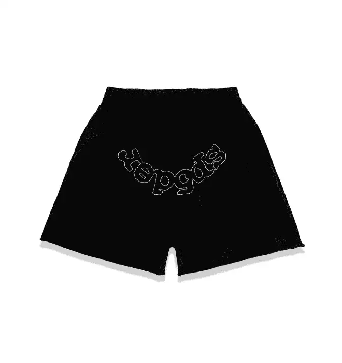 Sp5der Black OG Embroidered Short