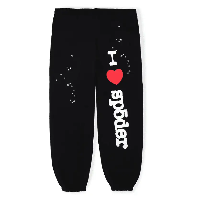 Sp5der Black Heart Sweatpants