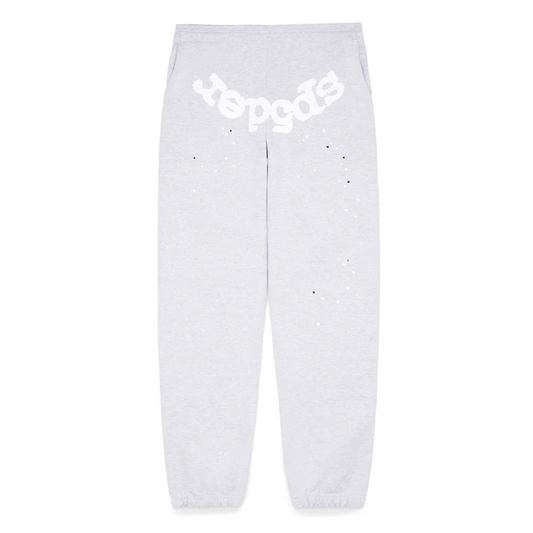 Sp5der Heather Grey Web Sweatpants