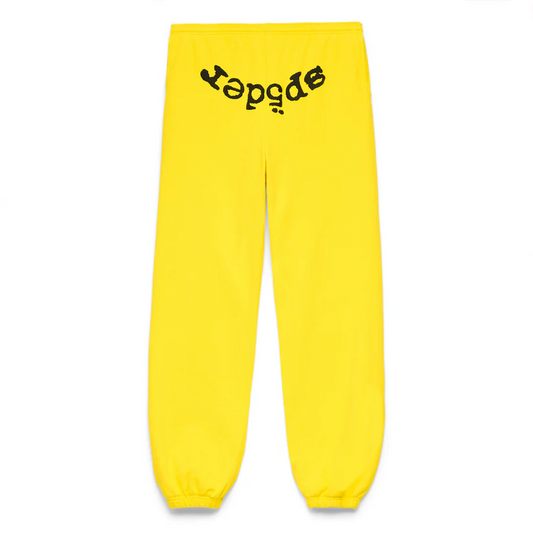 Sp5der Yellow Web V2 Sweatpant