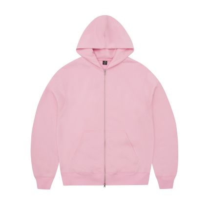 CORTEIZ HYBRID JACQUARD KNIT ALCATRAZ ZIP HOODIE ROSE
