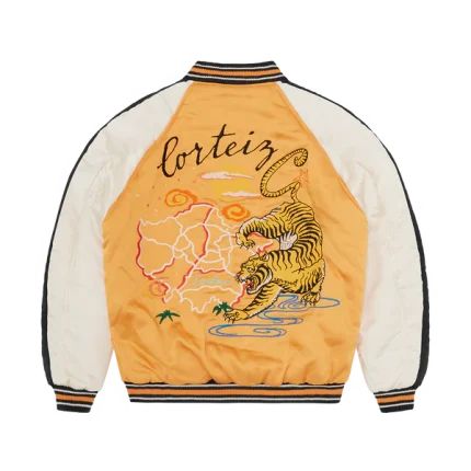 VESTE RÉVERSIBLE CORTEIZ SATIN SOUVENIR JAUNE