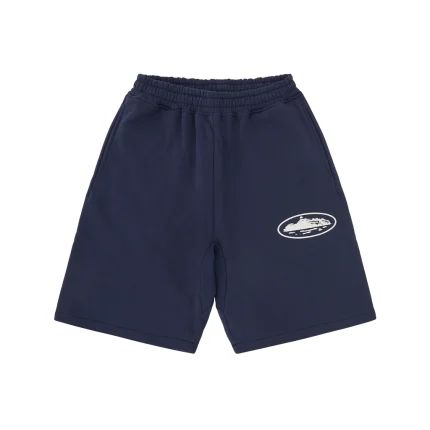 SWEATSHORT IMPRIMÉ ISLAND PUFF BLEU MARINE