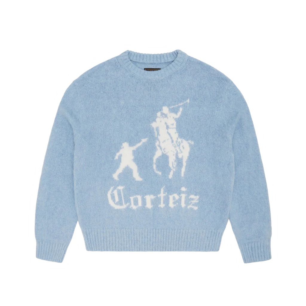 PULL EN MAILLE JACKIN BLEU BÉBÉ