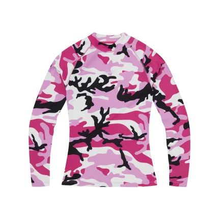 Haut de compression Litework camouflage rose