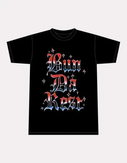 T-shirt Corteiz Bun Da Rest Royale Noir
