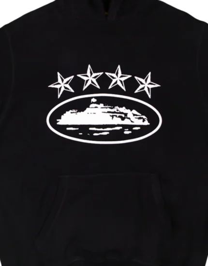 Sweat à capuche Corteiz 4Starz Alcatraz Noir