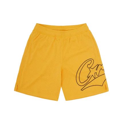 Short en maille Woosh jaune