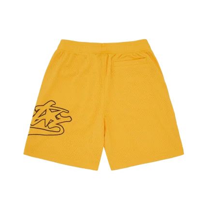 Short en maille Woosh jaune