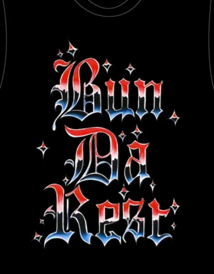 T-shirt Corteiz Bun Da Rest Royale Noir