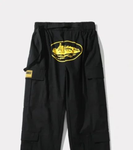 Corteiz Purp Guerillaz Cargos Noir/Jaune